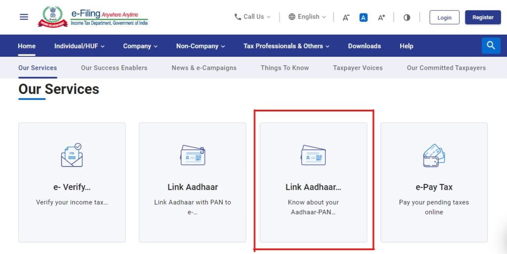 how to link aadhaar with pan