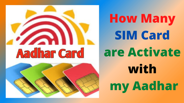 How many sim card are activate with aadhar